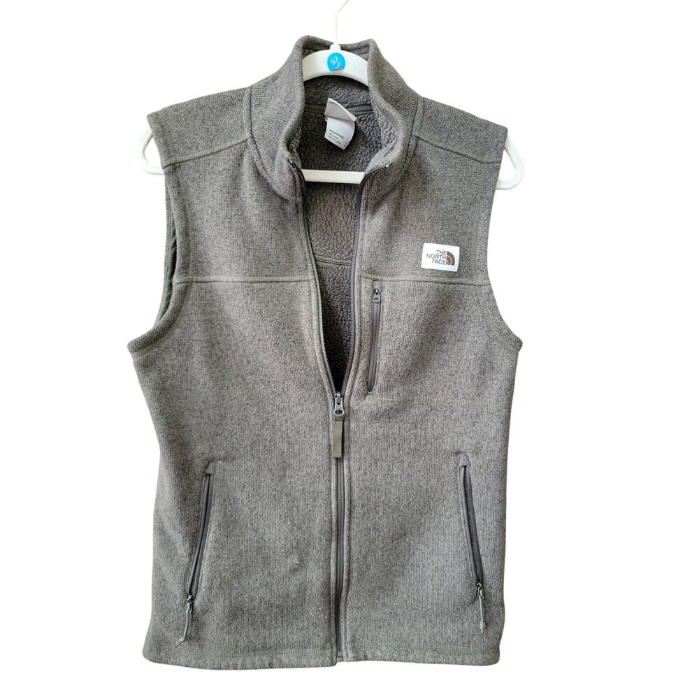 The North Face Mens Small Light Brown Vest Full Zip Gorpcore Hiking Outdoor